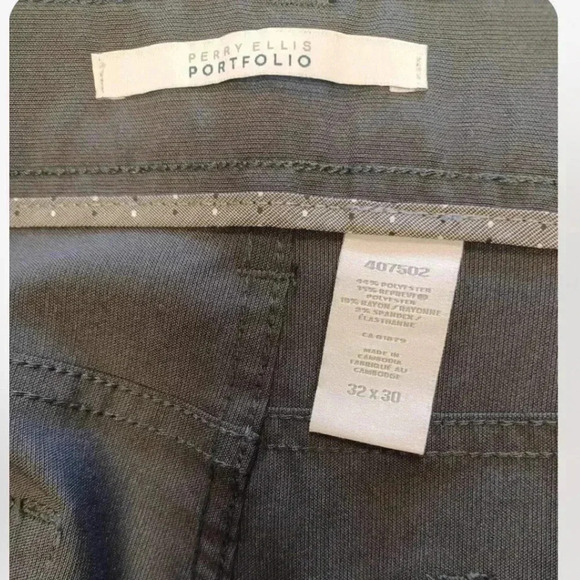 Perry Ellis Portfolio  Grey Dress Pants Trousers Size 32 - Picture 4 of 7